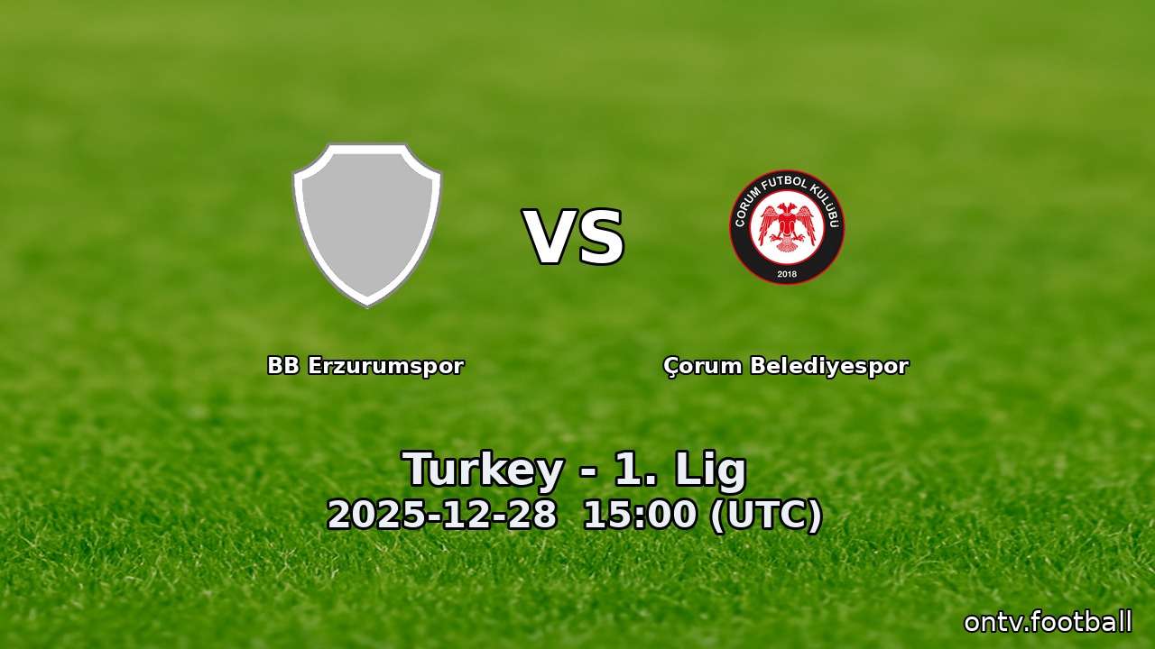 BB Erzurumspor vs Çorum Belediyespor