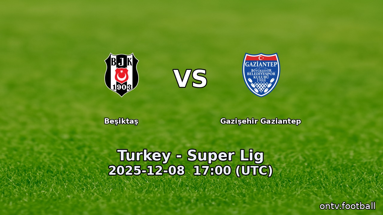 Beşiktaş vs Gazişehir Gaziantep