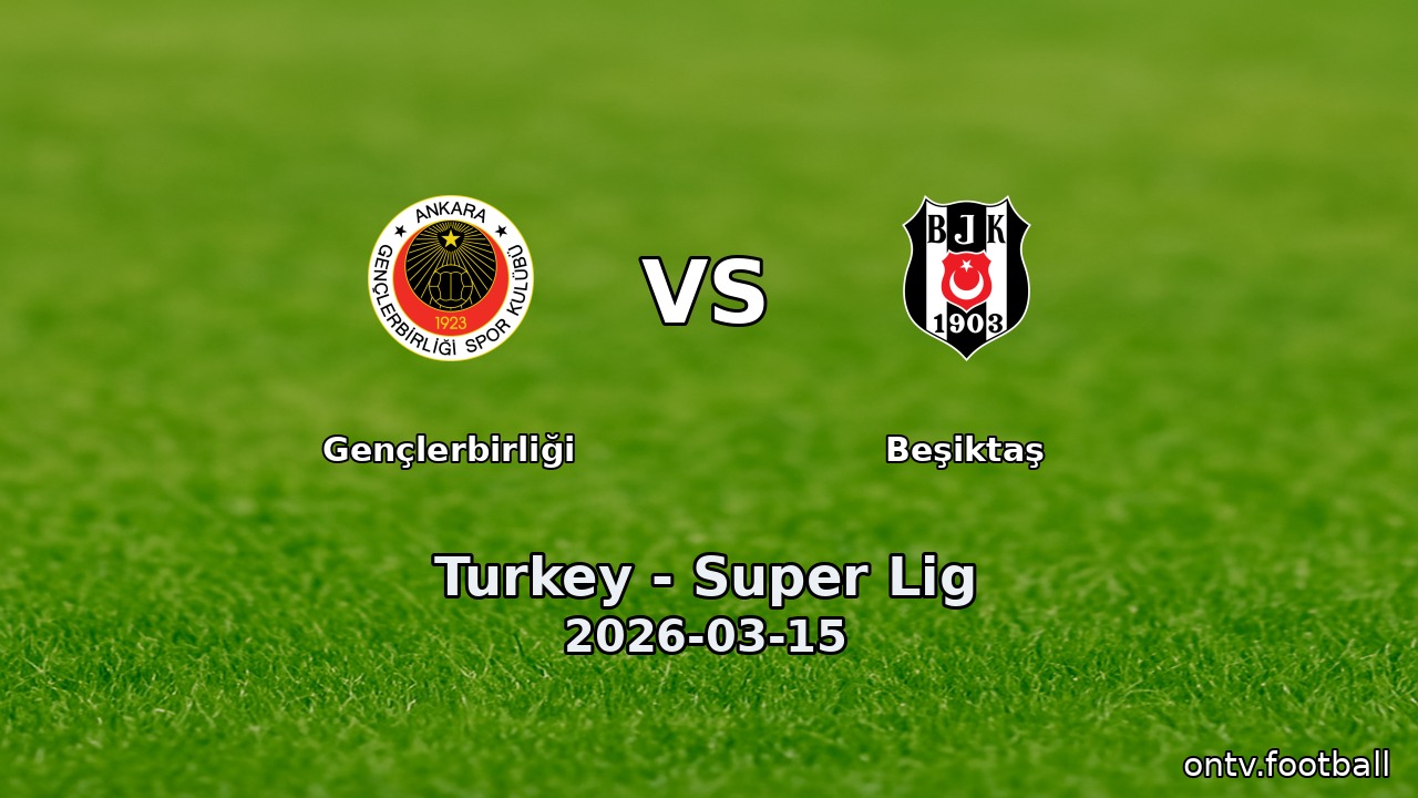 Gençlerbirliği vs Beşiktaş