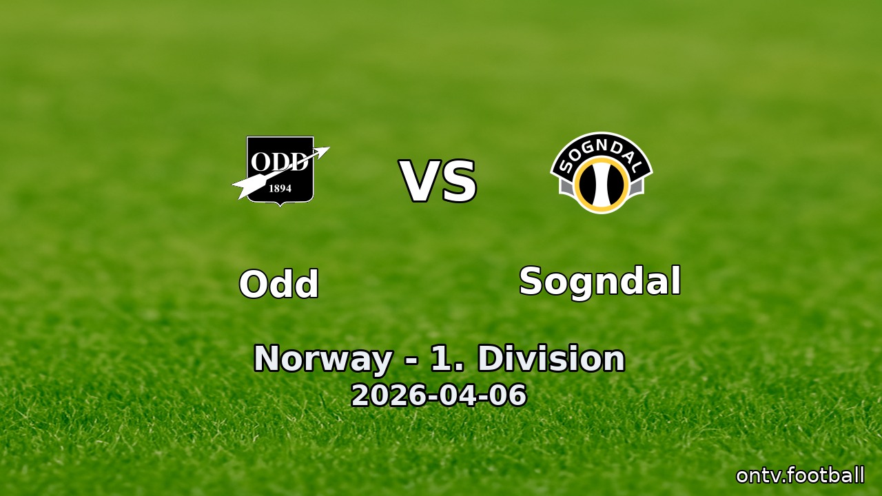Odd vs Sogndal