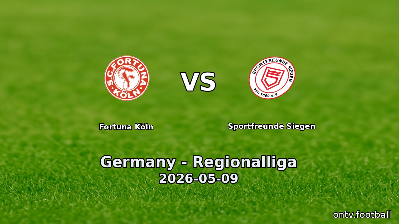 Fortuna Köln vs Sportfreunde Siegen