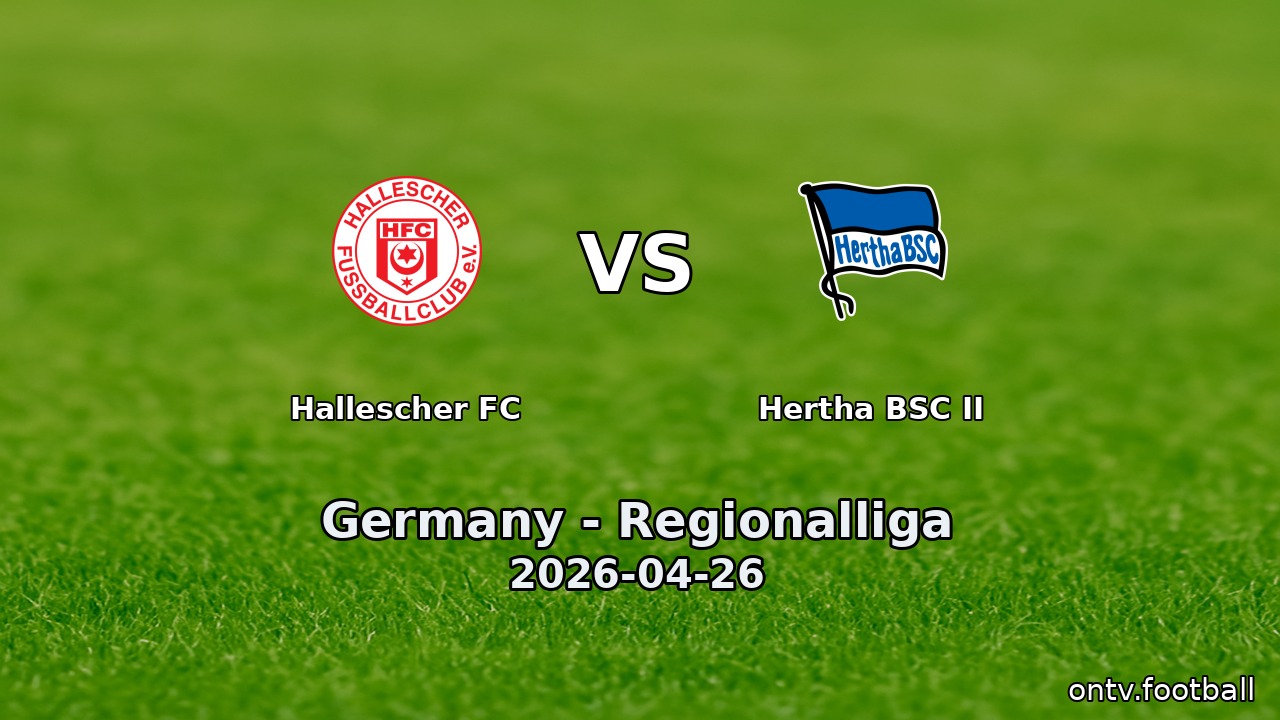 Hallescher FC vs Hertha BSC II