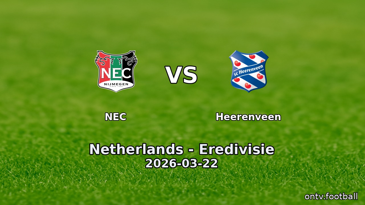 NEC vs Heerenveen