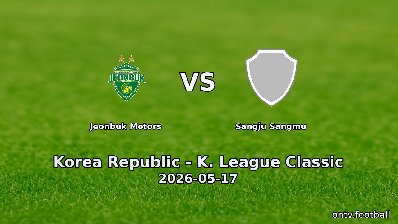 Jeonbuk Motors vs Sangju Sangmu