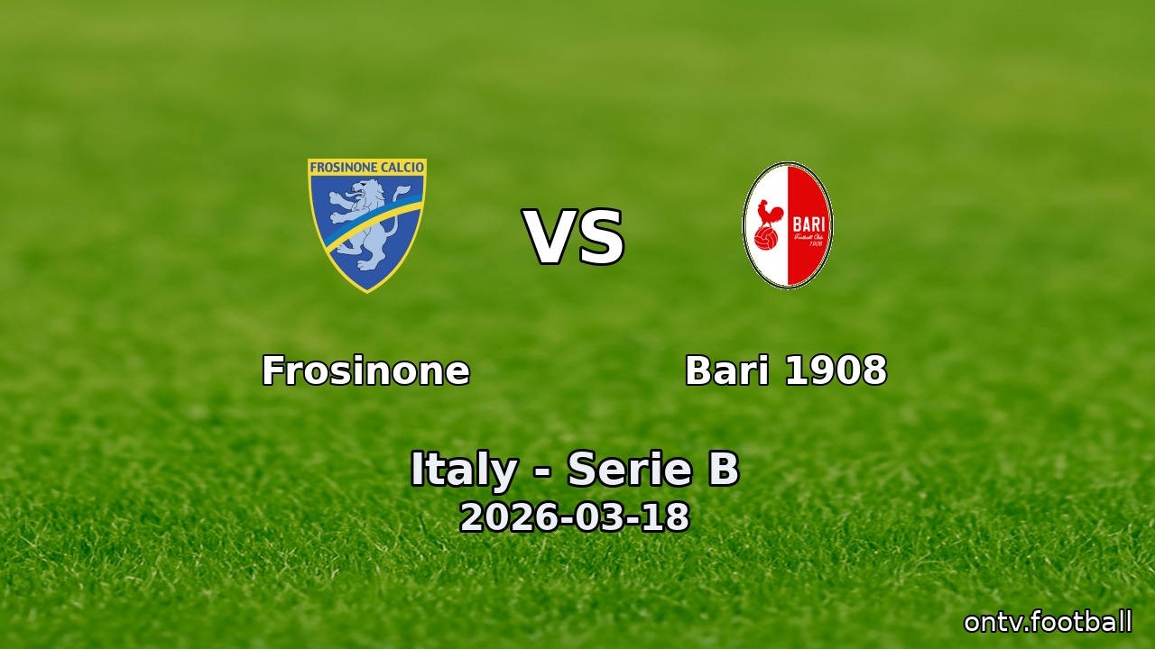 Frosinone vs Bari 1908