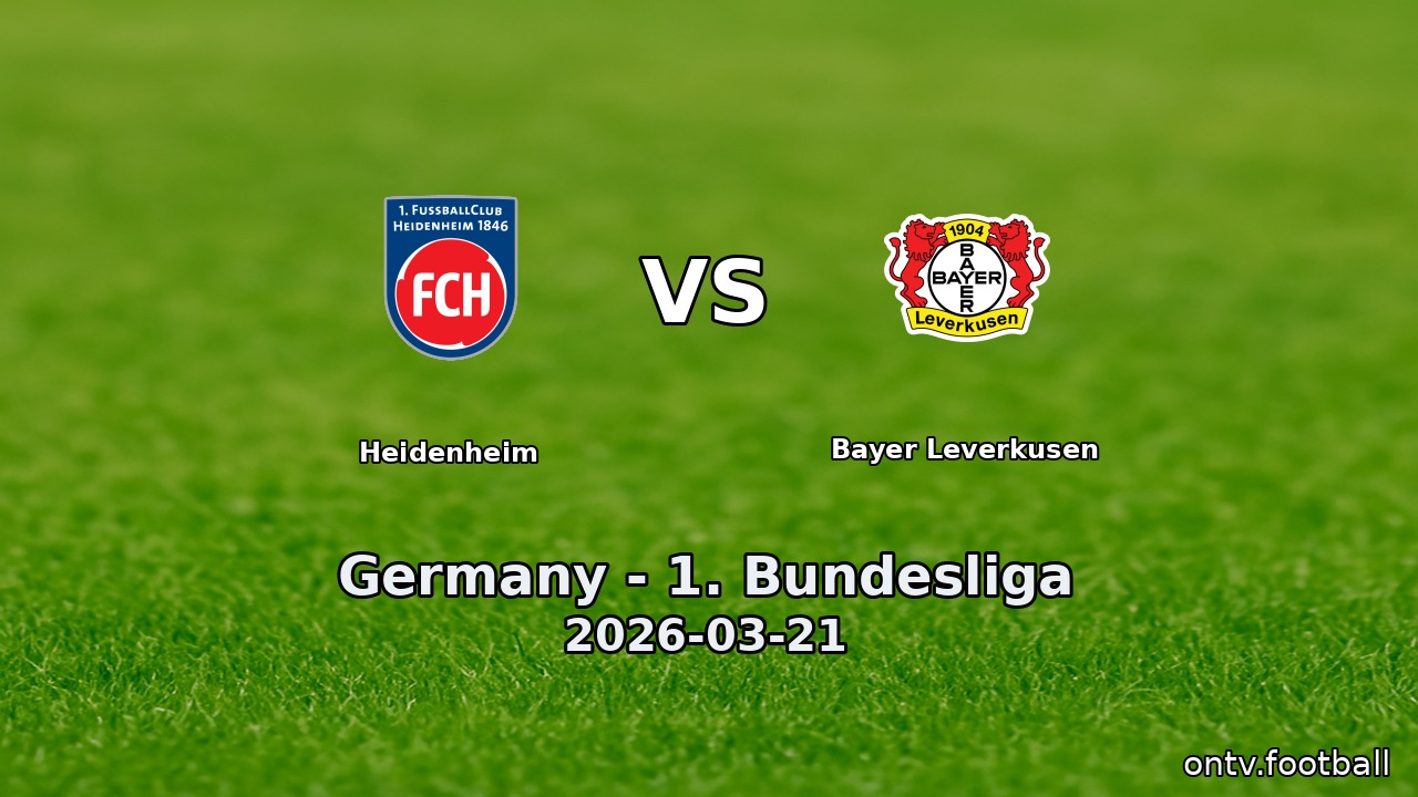 Heidenheim vs Bayer Leverkusen