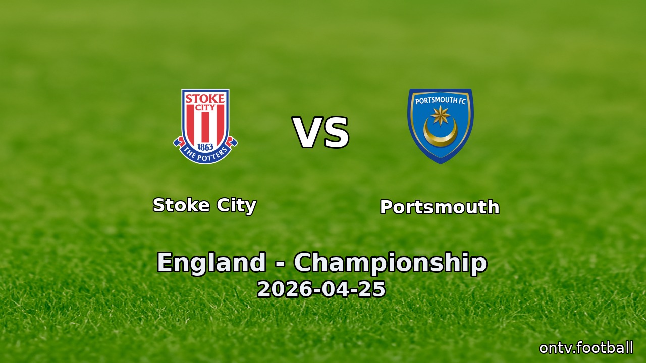 Stoke City vs Portsmouth