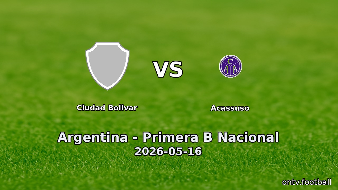 Ciudad Bolivar vs Acassuso