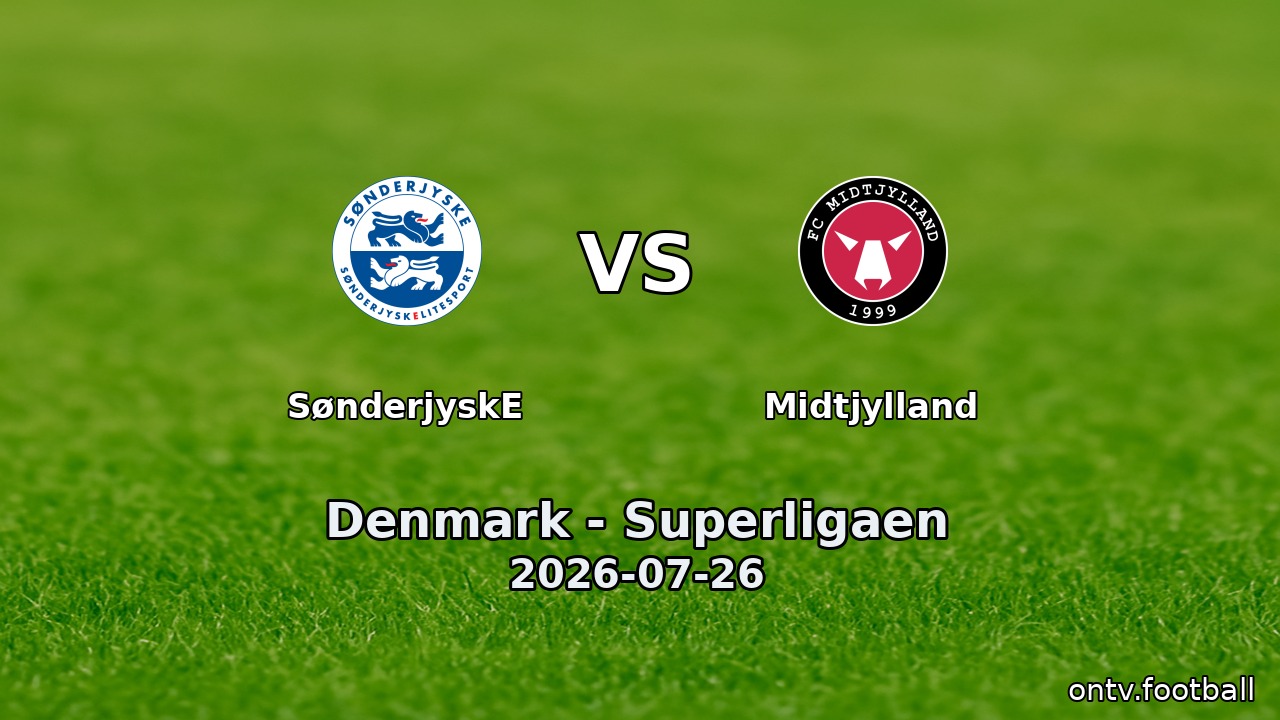 SønderjyskE vs Midtjylland