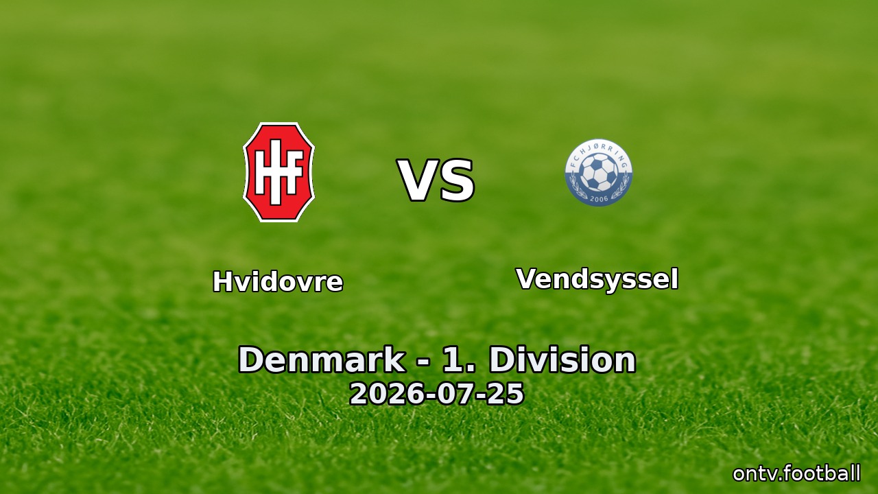 Hvidovre vs Vendsyssel