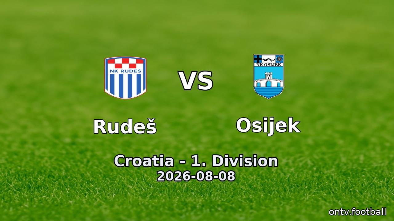 Rudeš vs Osijek