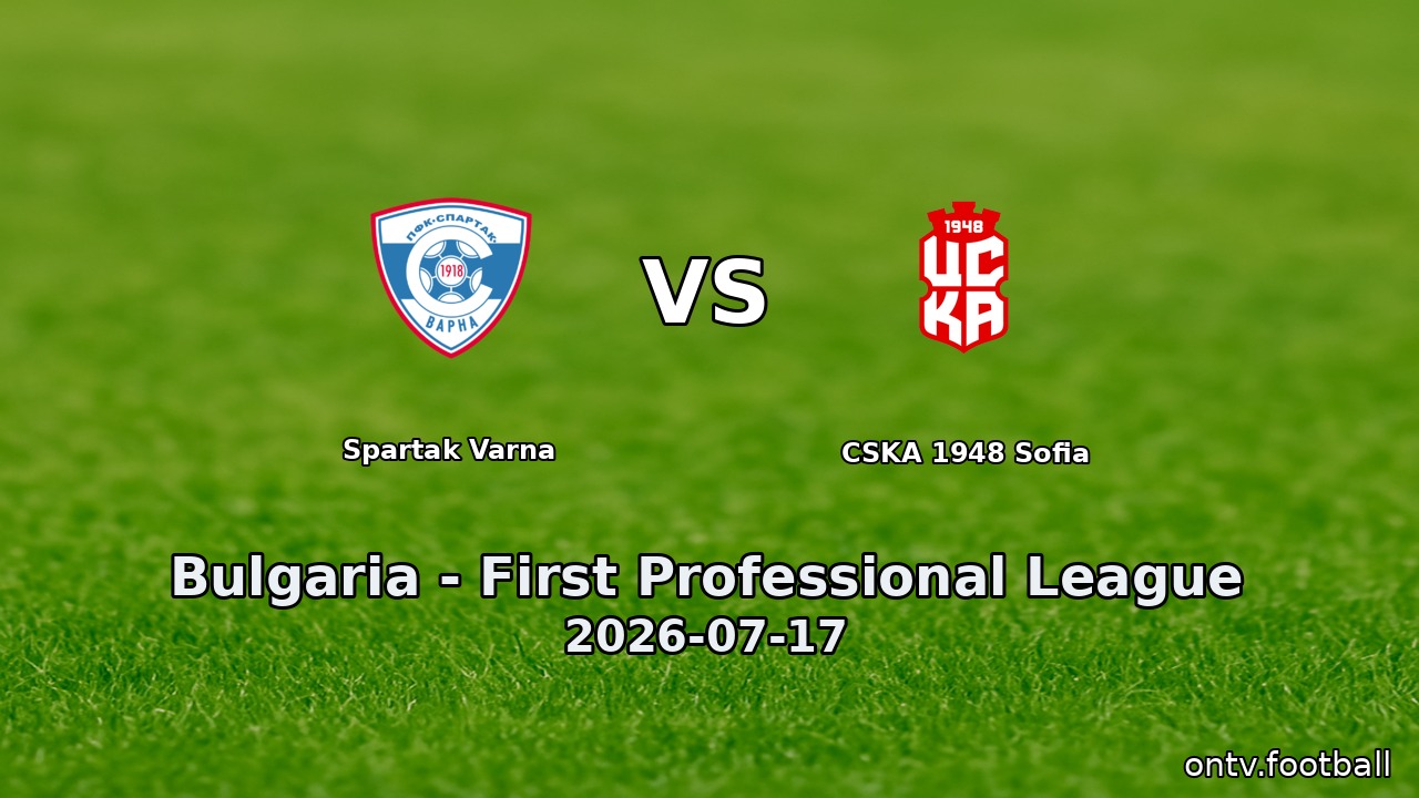 Spartak Varna vs CSKA 1948 Sofia