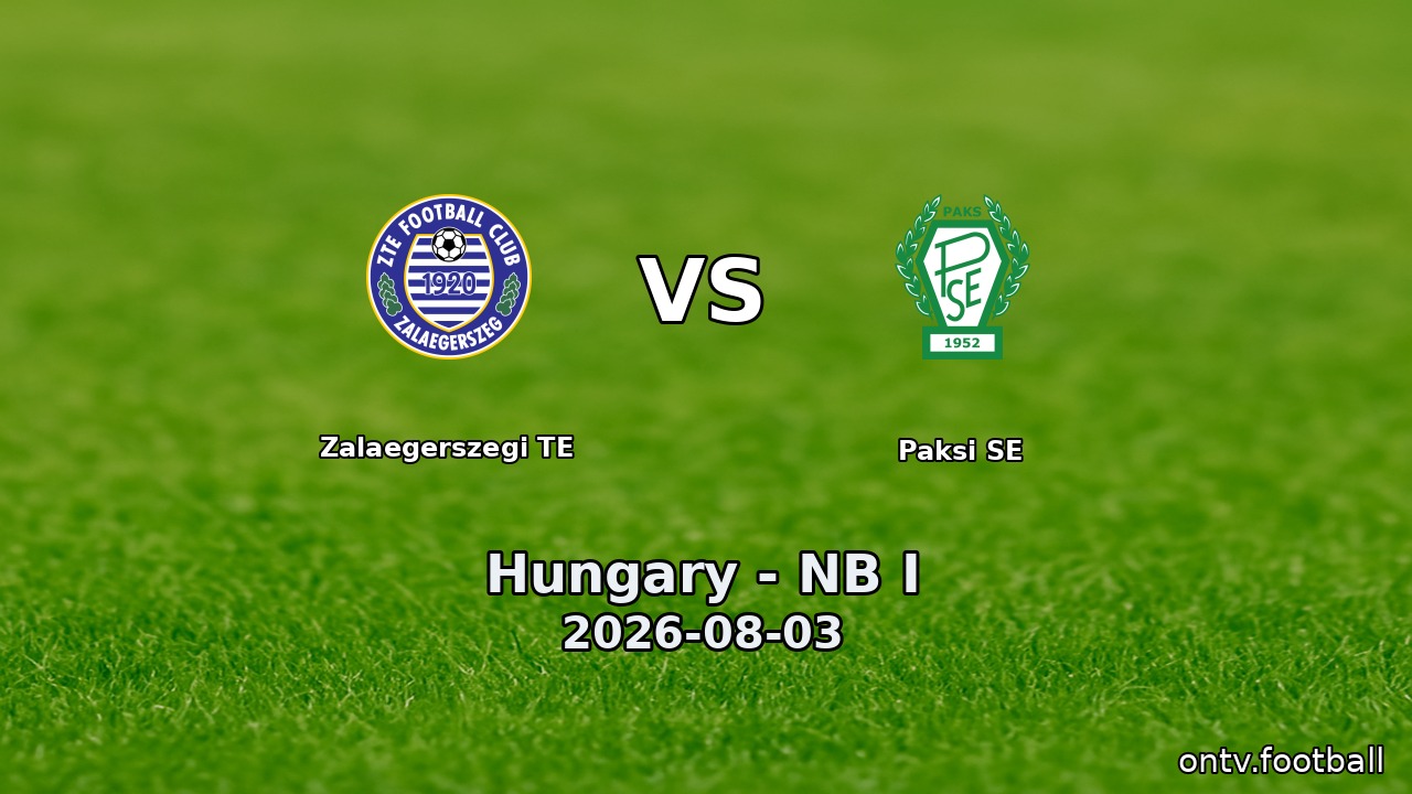 Zalaegerszegi TE vs Paksi SE