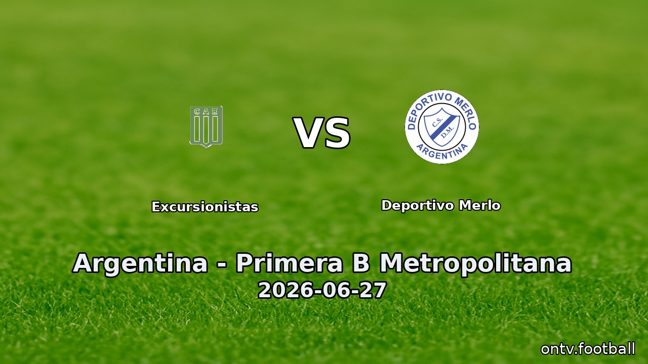 Excursionistas vs Deportivo Merlo