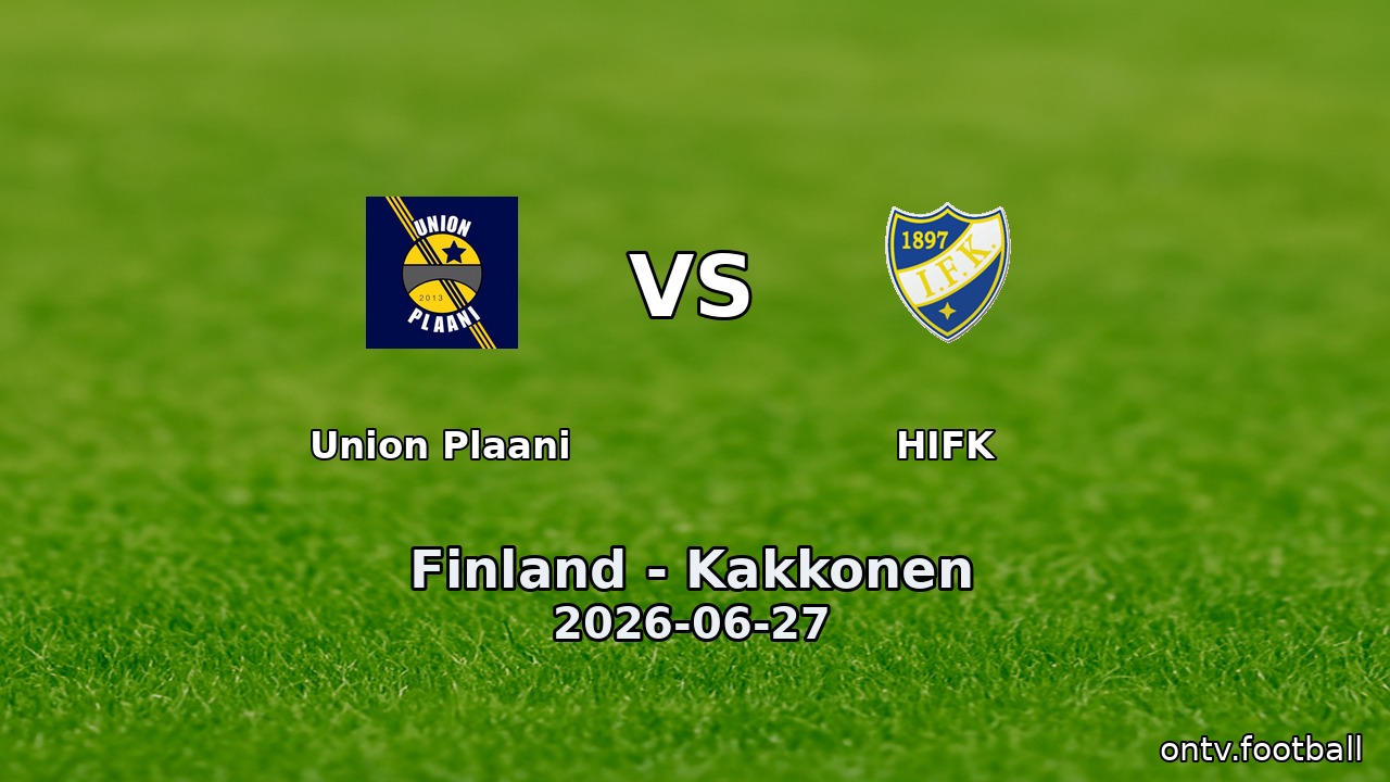 Union Plaani vs HIFK