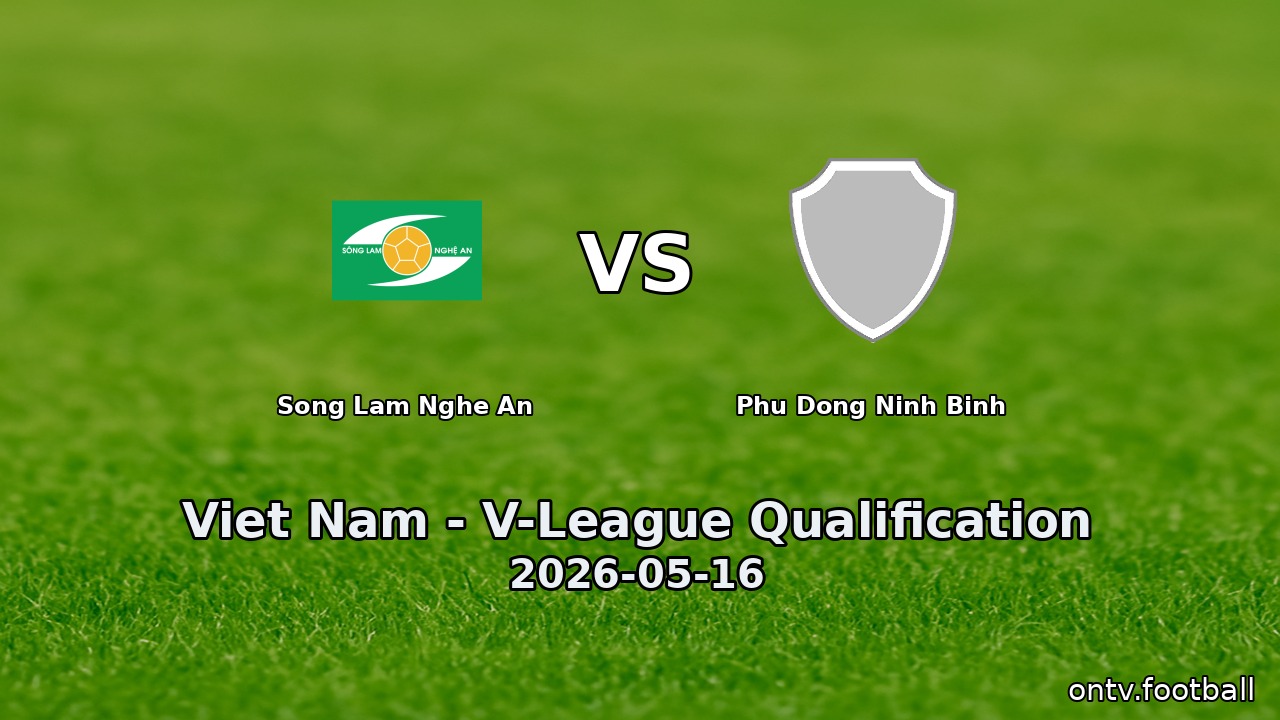 Song Lam Nghe An vs Phu Dong Ninh Binh