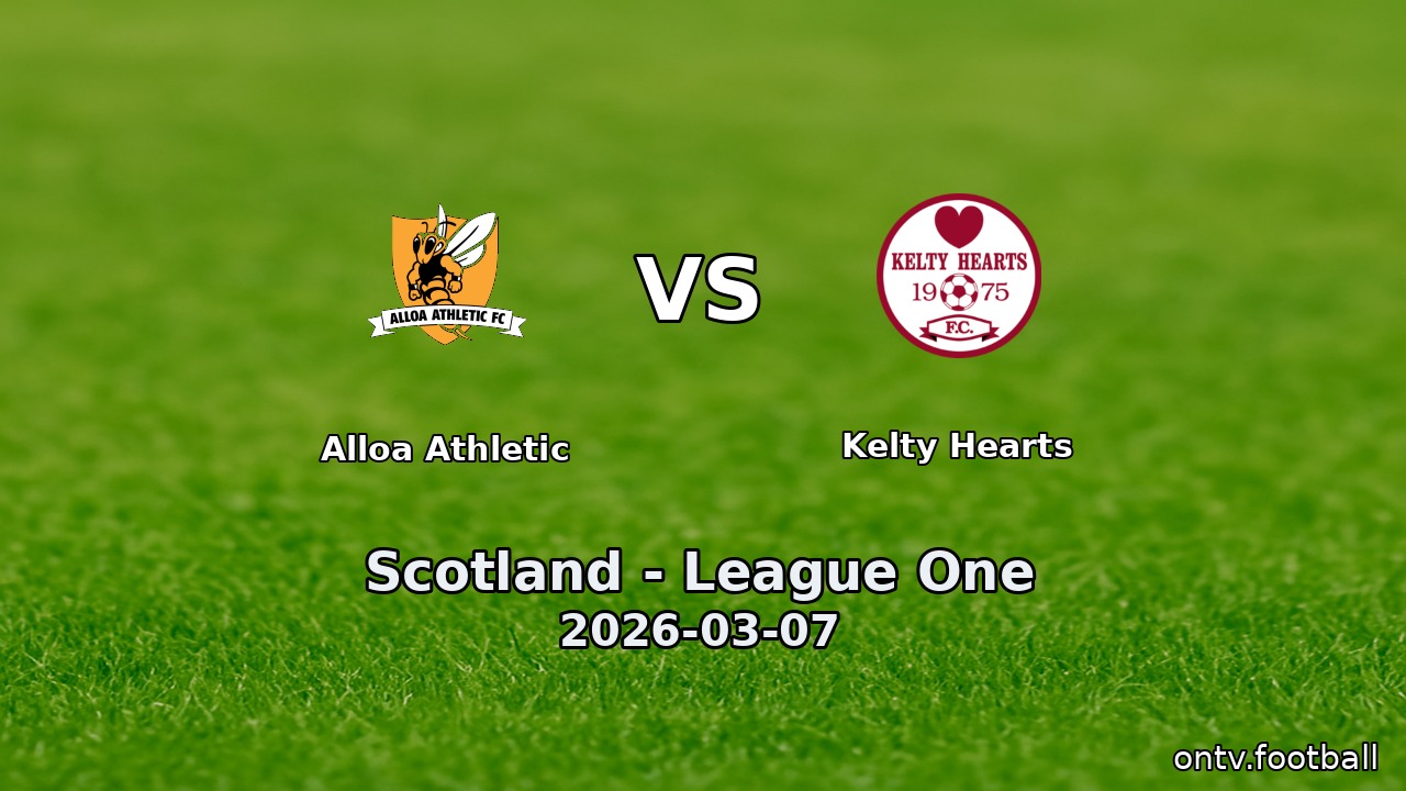 Alloa Athletic vs Kelty Hearts