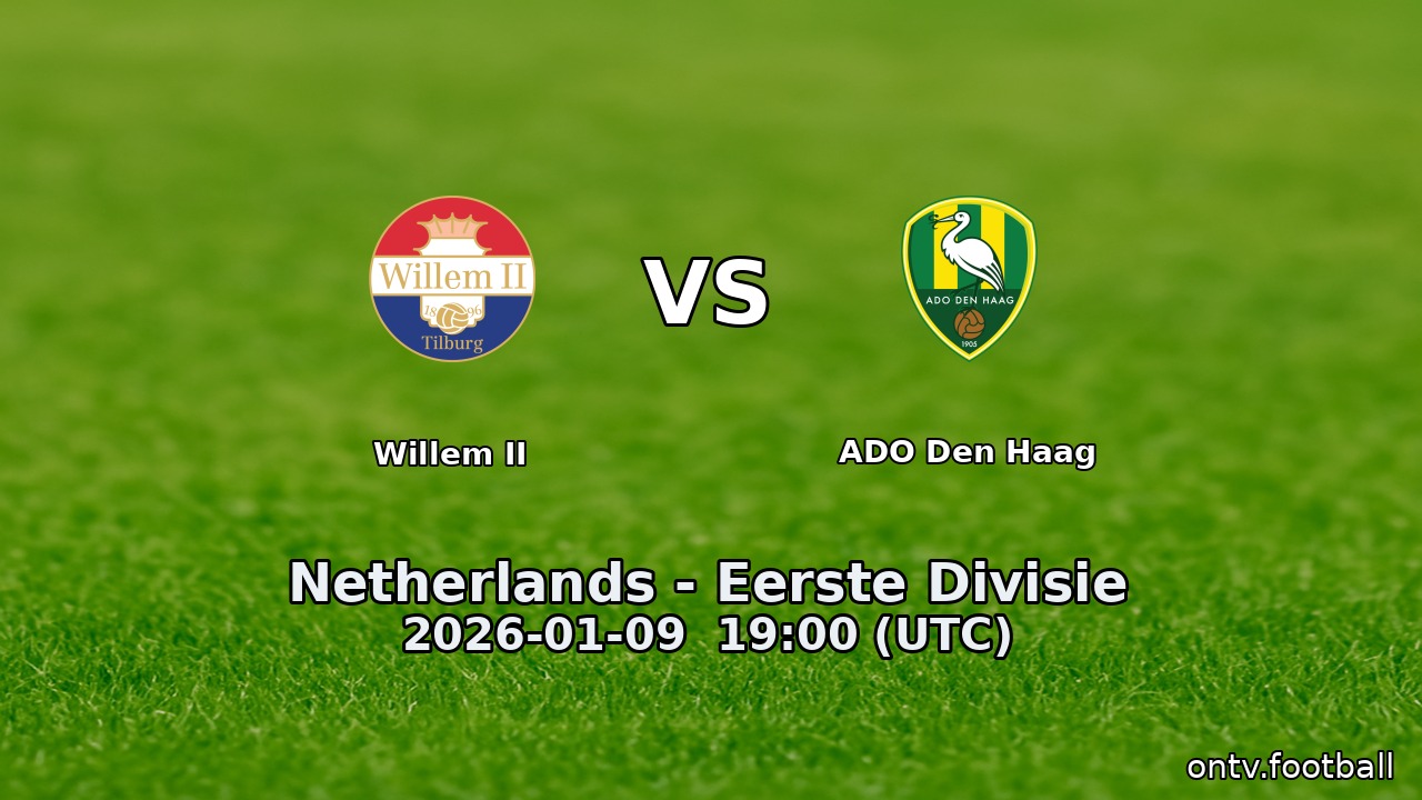 Willem II vs ADO Den Haag