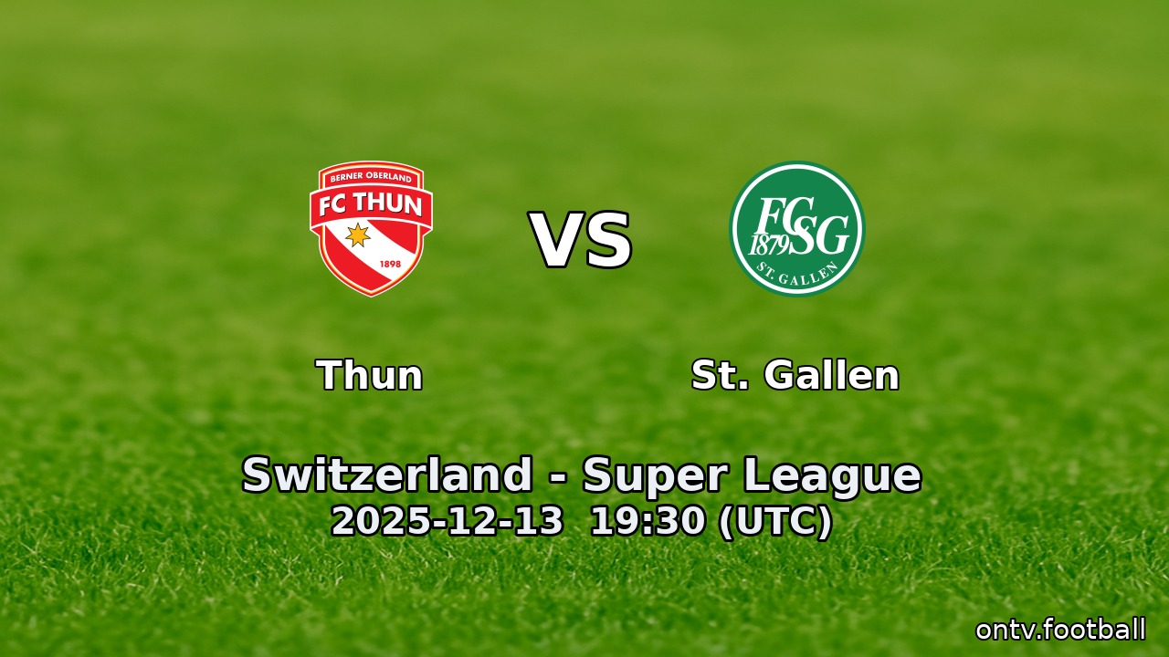 Thun vs St. Gallen