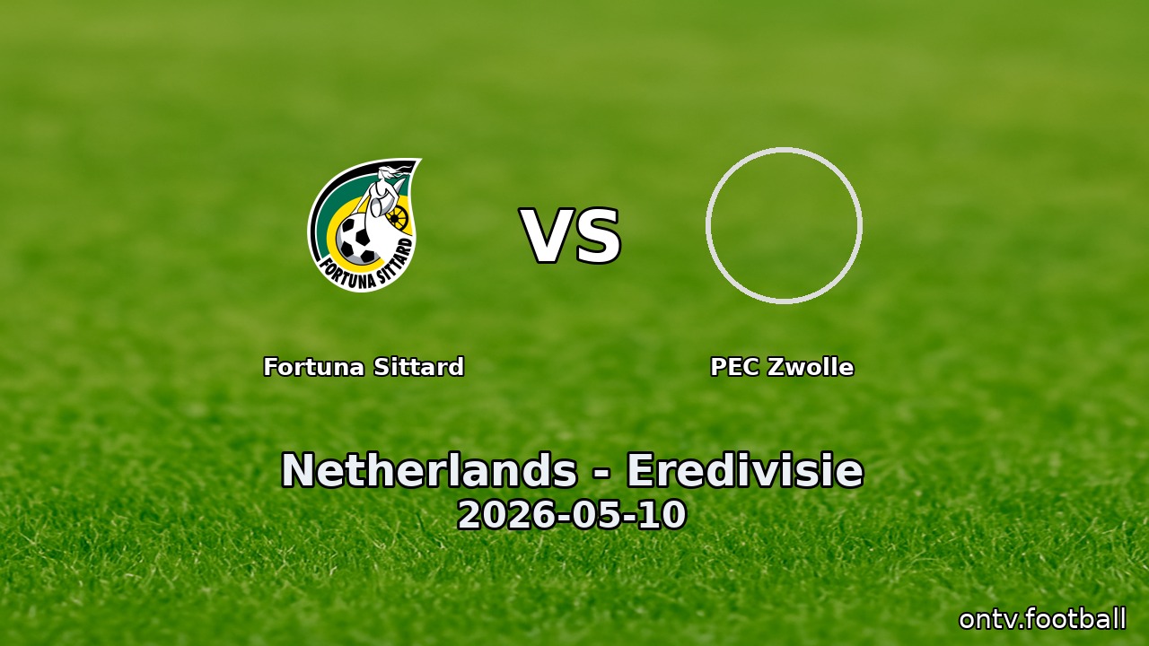 Fortuna Sittard vs PEC Zwolle
