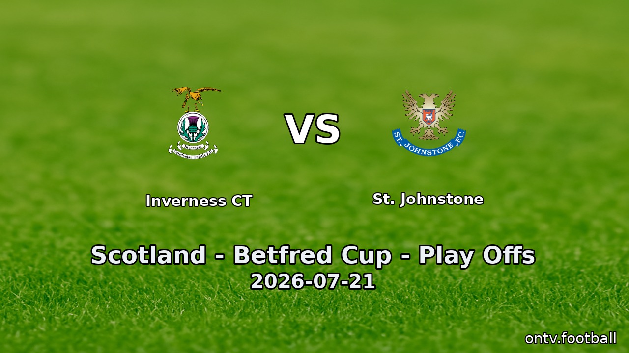 Inverness CT vs St. Johnstone