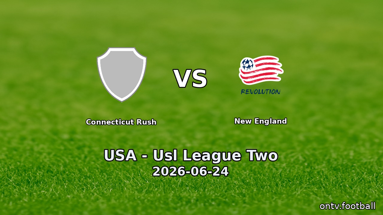 Connecticut Rush vs New England
