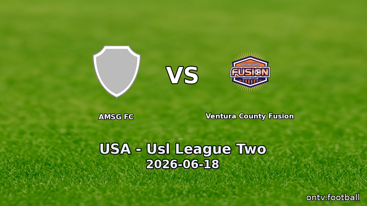 AMSG FC vs Ventura County Fusion