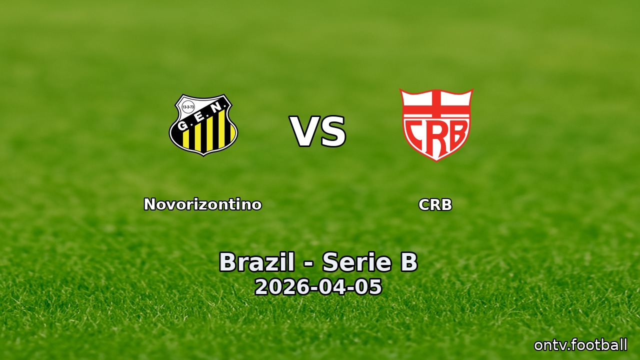 Novorizontino vs CRB
