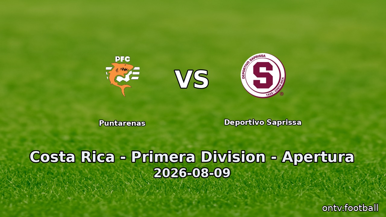 Puntarenas vs Deportivo Saprissa