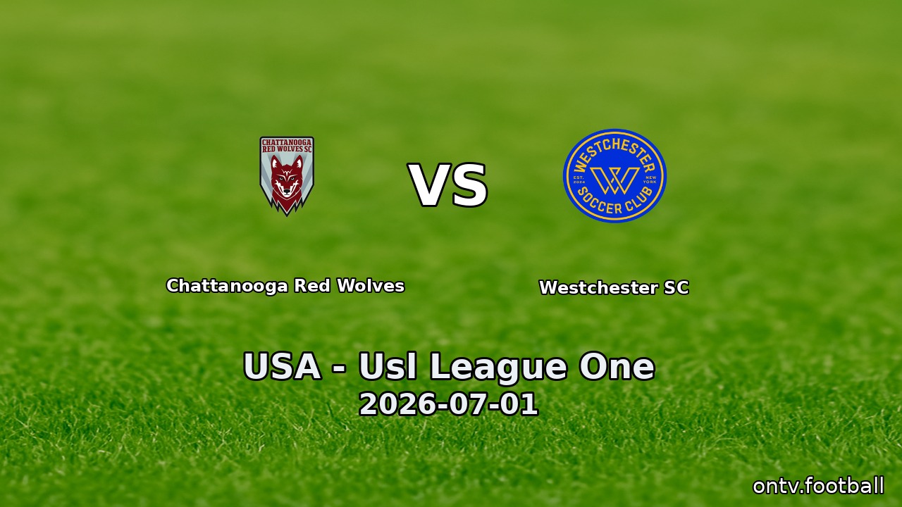 Chattanooga Red Wolves vs Westchester SC
