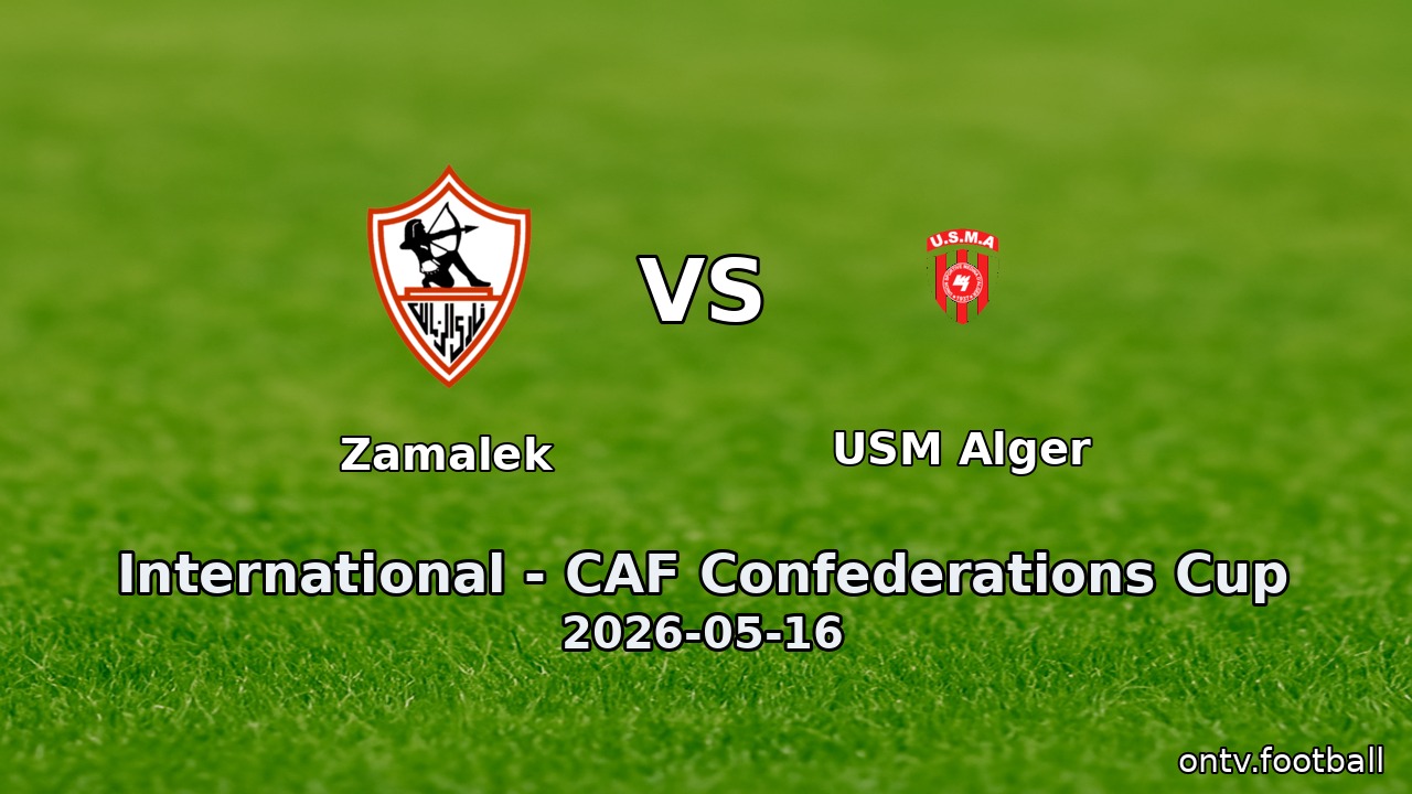 Zamalek vs USM Alger