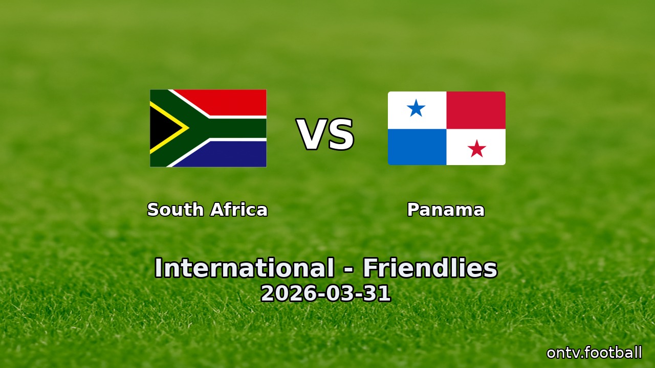 South Africa vs Panama