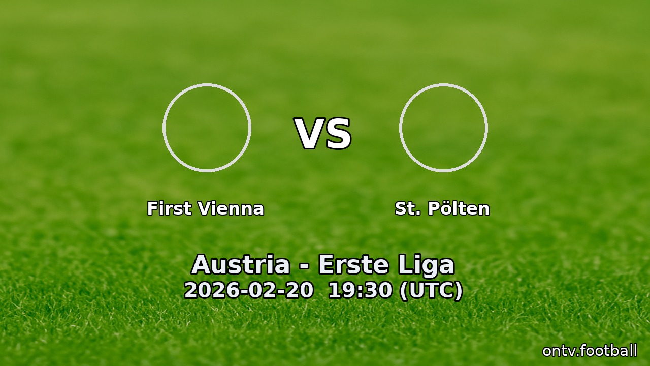 First Vienna vs St. Pölten