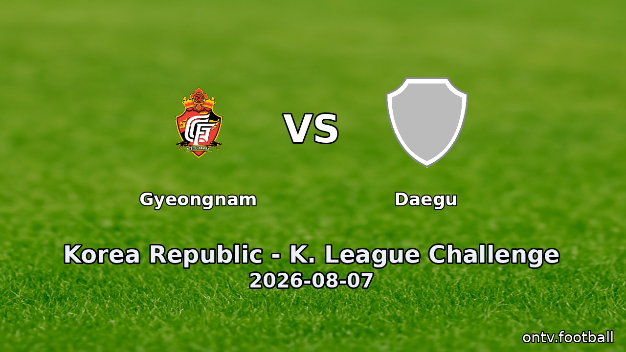 Gyeongnam vs Daegu