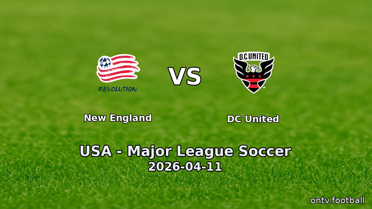 New England vs DC United