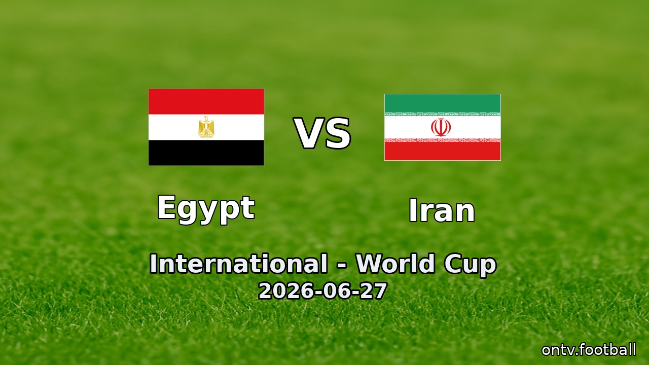 Egypt vs Iran