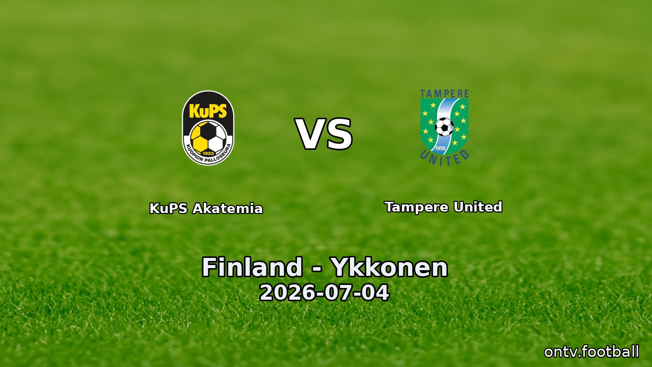 KuPS Akatemia vs Tampere United