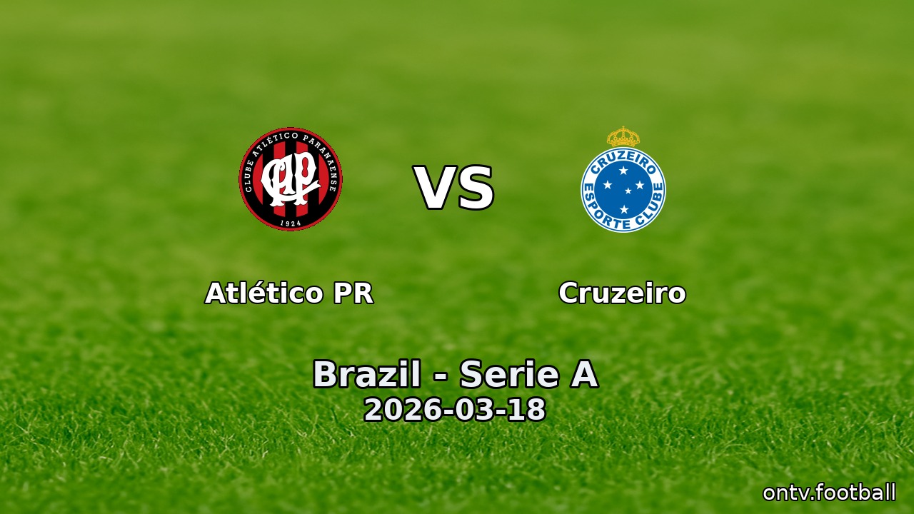 Atlético PR vs Cruzeiro