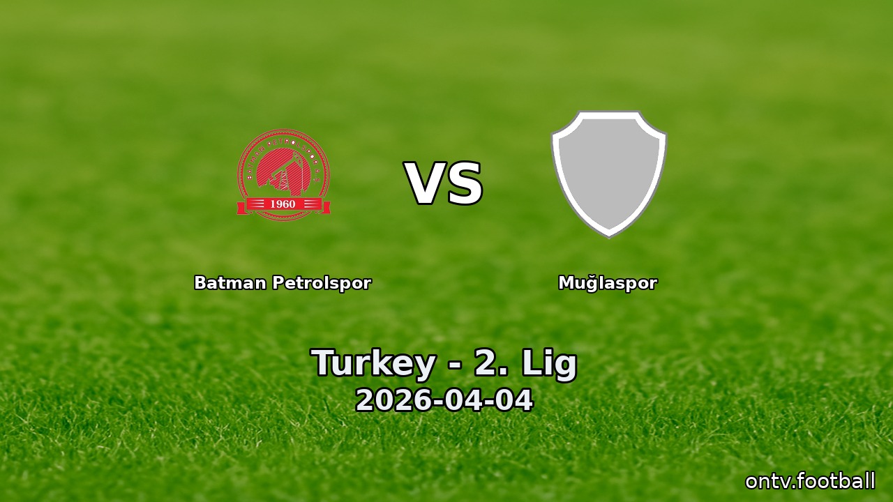 Batman Petrolspor vs Muğlaspor