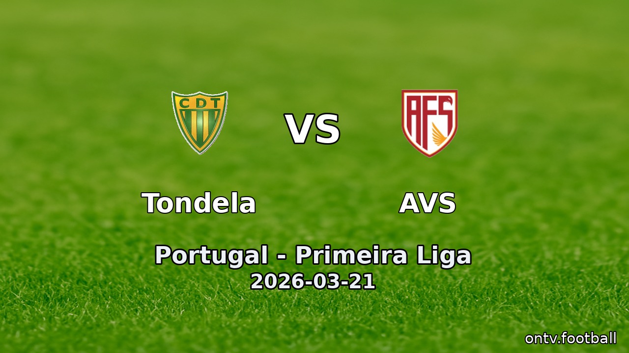 Tondela vs AVS