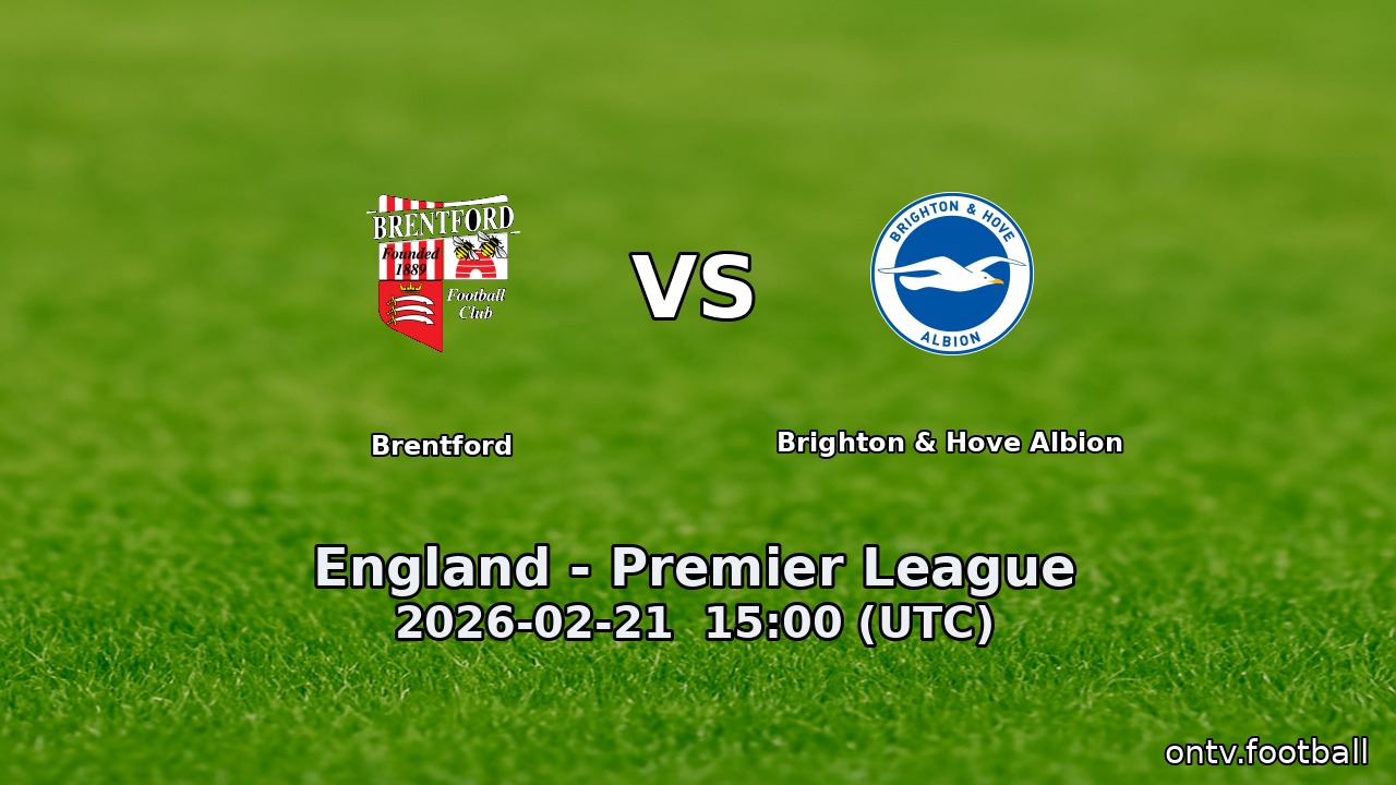 Brentford vs Brighton & Hove Albion