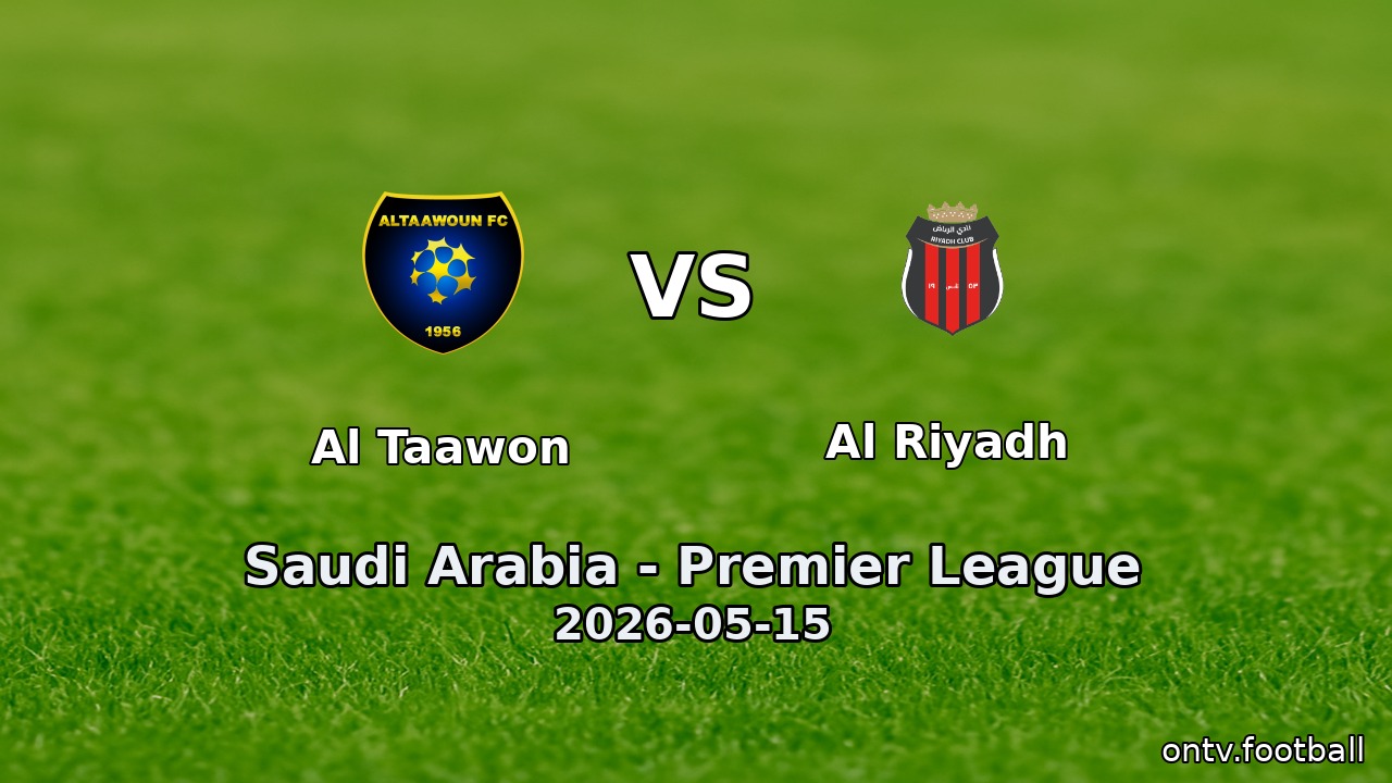 Al Taawon vs Al Riyadh