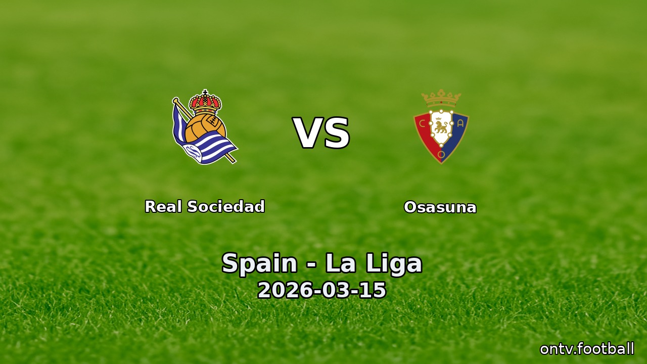 Real Sociedad vs Osasuna