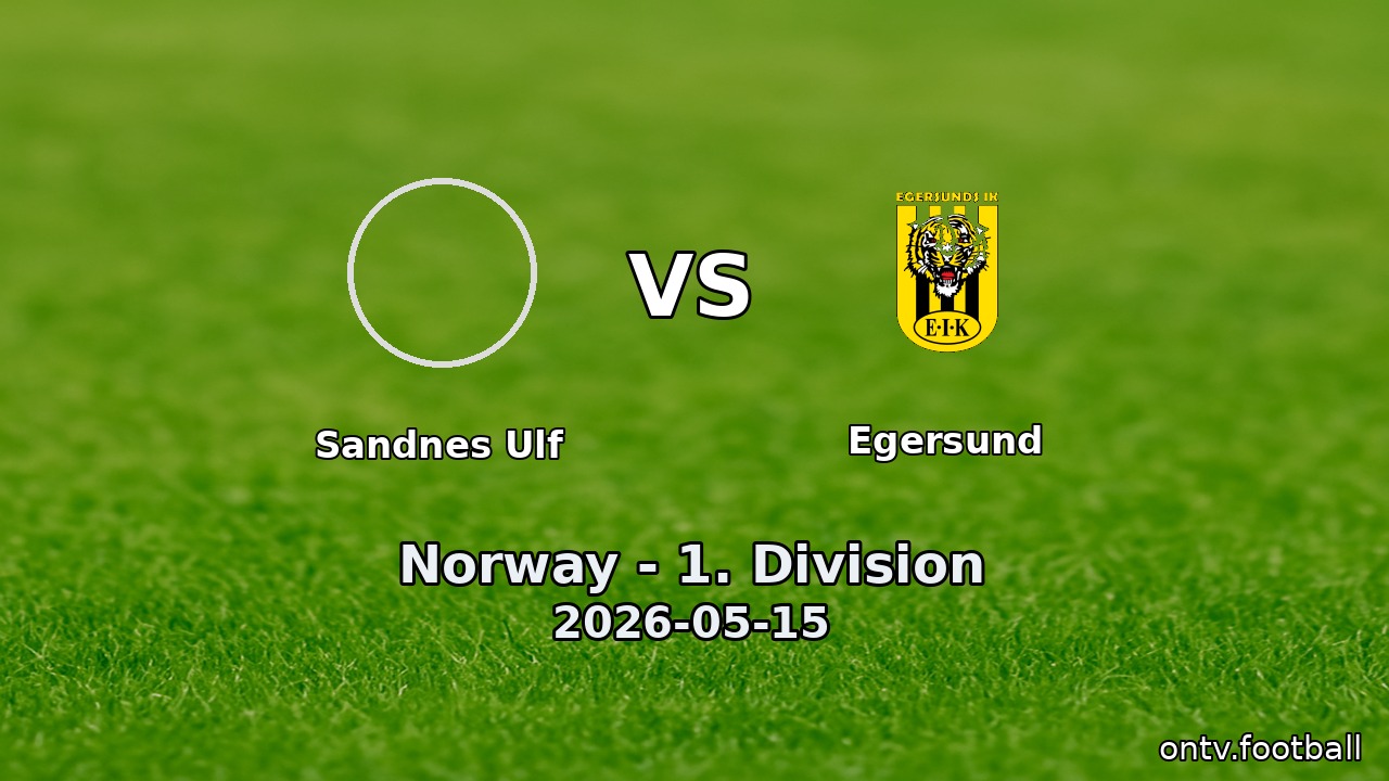 Sandnes Ulf vs Egersund