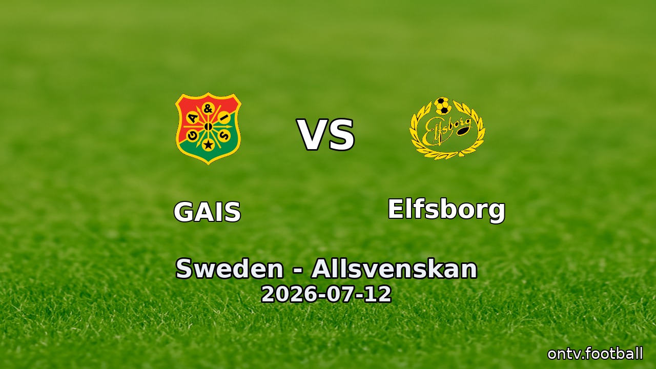GAIS vs Elfsborg