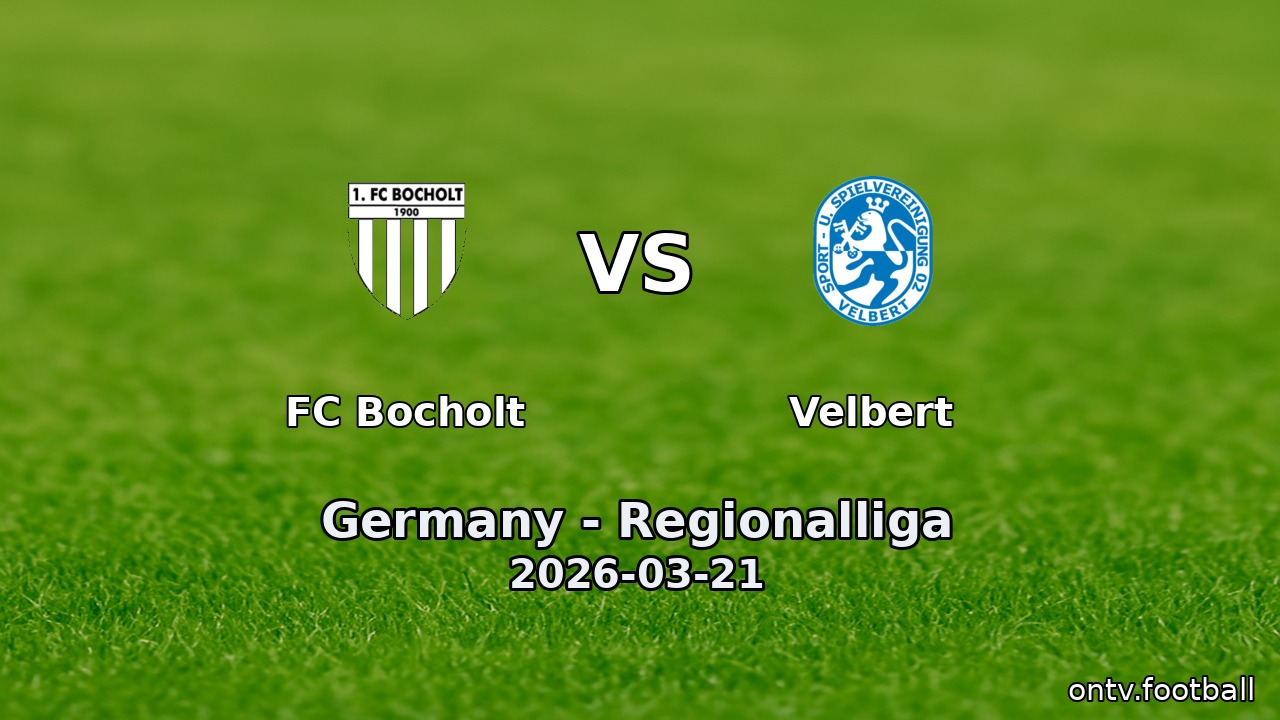 FC Bocholt vs Velbert
