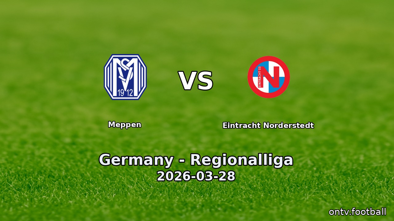 Meppen vs Eintracht Norderstedt