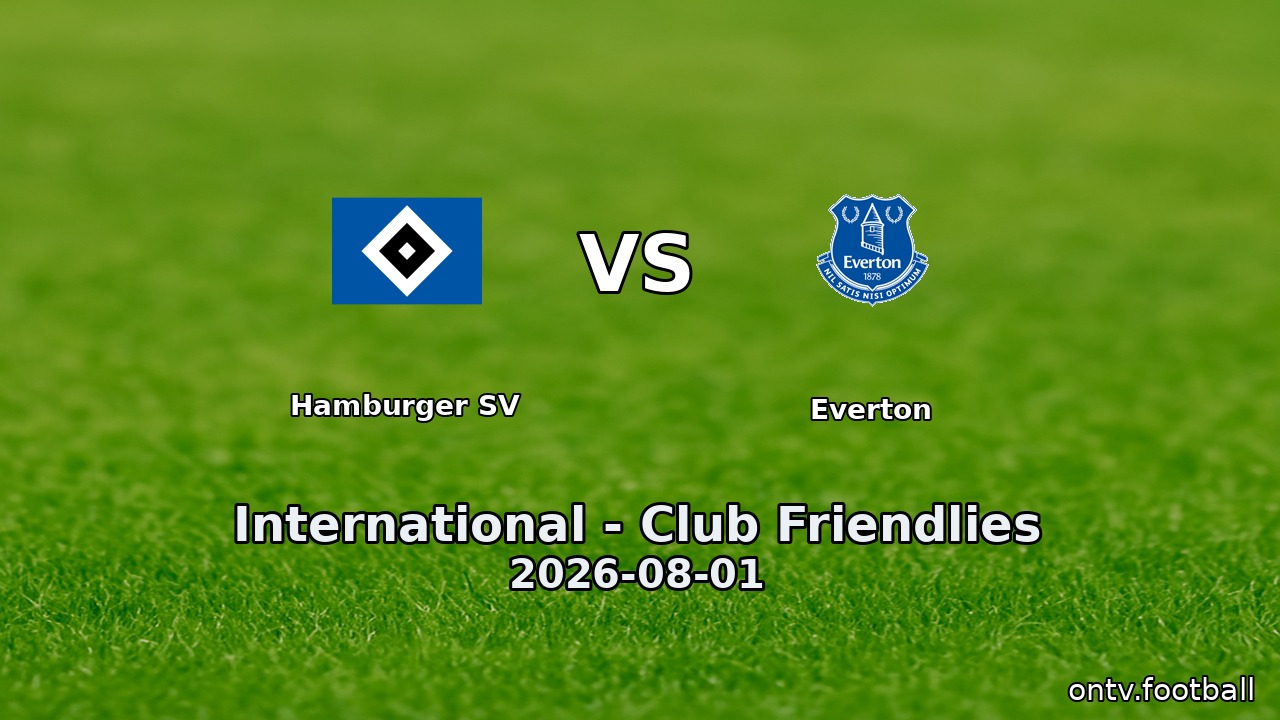 Hamburger SV vs Everton