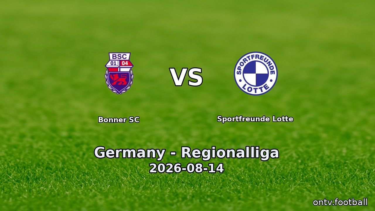 Bonner SC vs Sportfreunde Lotte