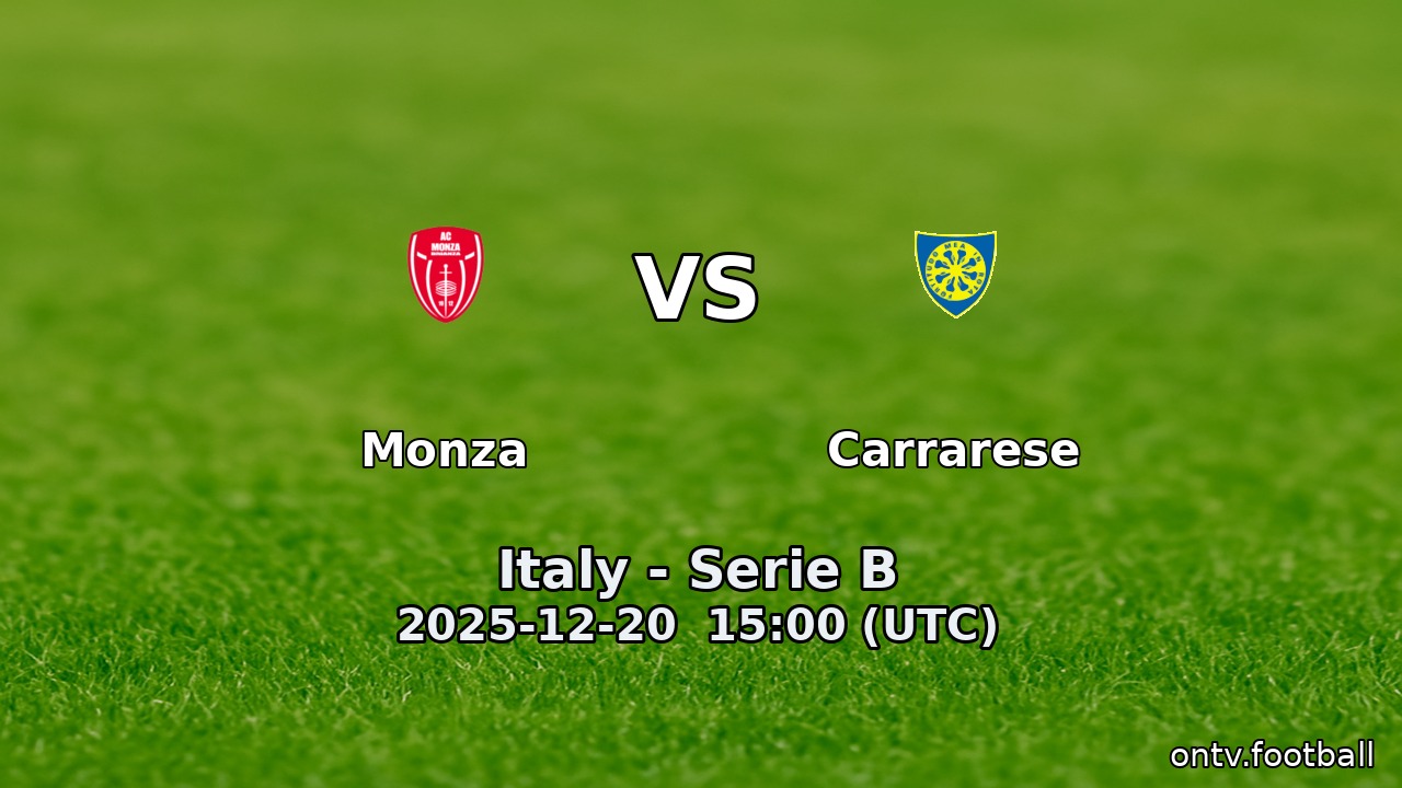 Monza vs Carrarese